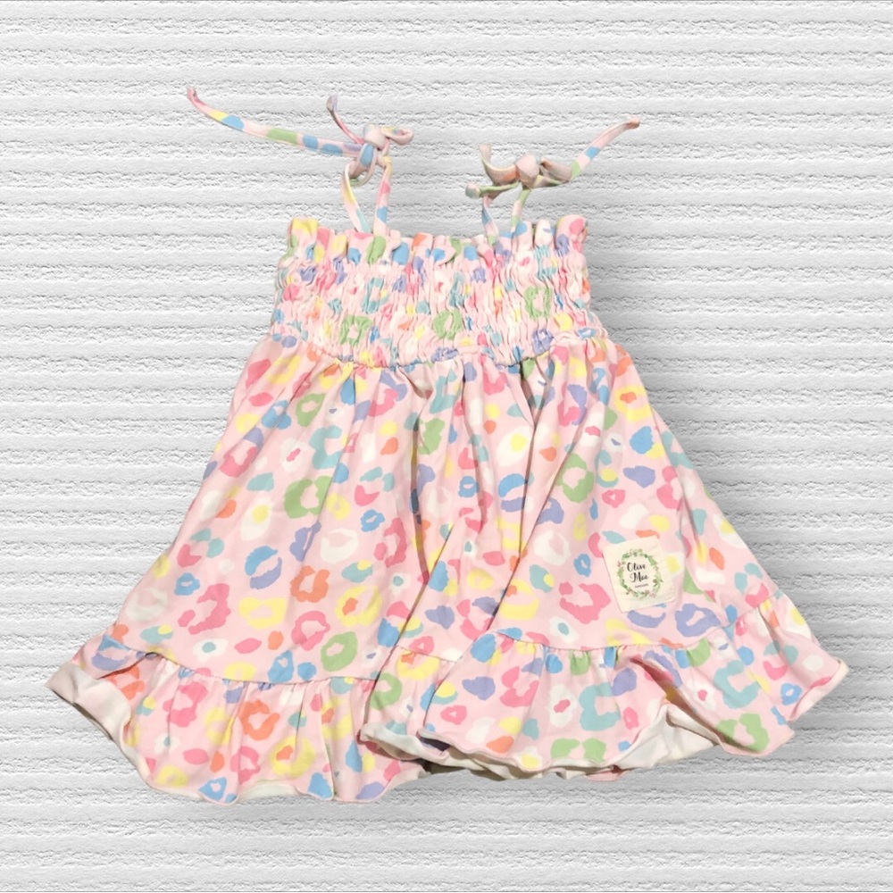 Olive Mae | Rainbow | Leopard Print | Dress